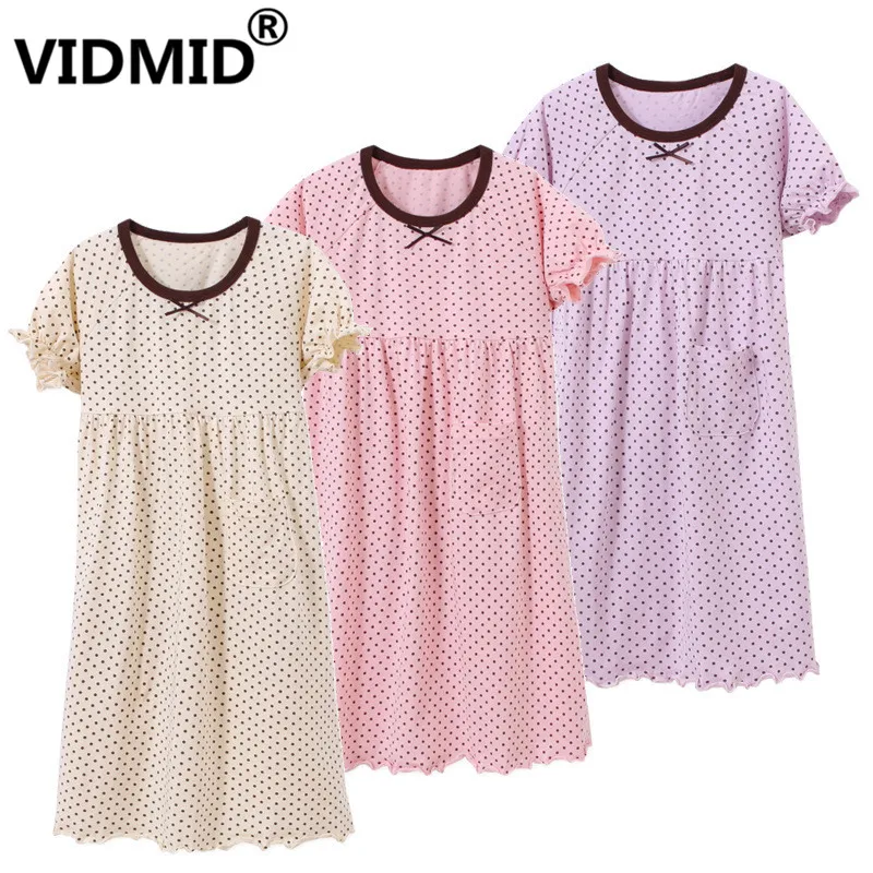 

VIDMID Baby Girls Summer Dress Princess Dress for Kids Clothes Flower Dresses Girls short dot Cotton pattern clothing 7010 97