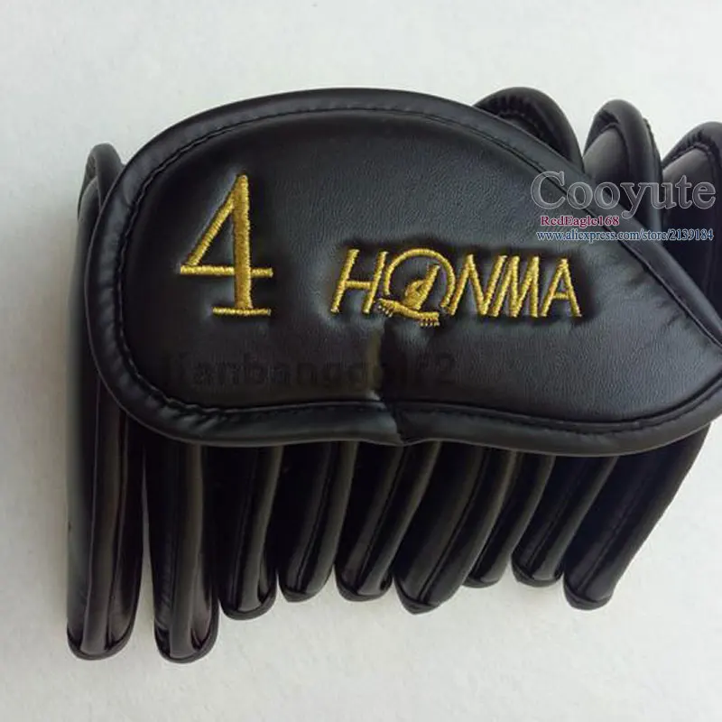 Новый HONMA Гольф головной убор PU утюги для гольфа головной убор 4-11 S унисекс желтый или красный слово клубов головной убор Cooyute Бесплатная