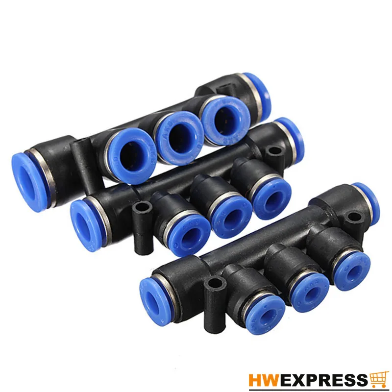 

Brand New Air Pneumatic Hose Tube Push In Fitting Union Manifold Quick Connector Excellent Quality