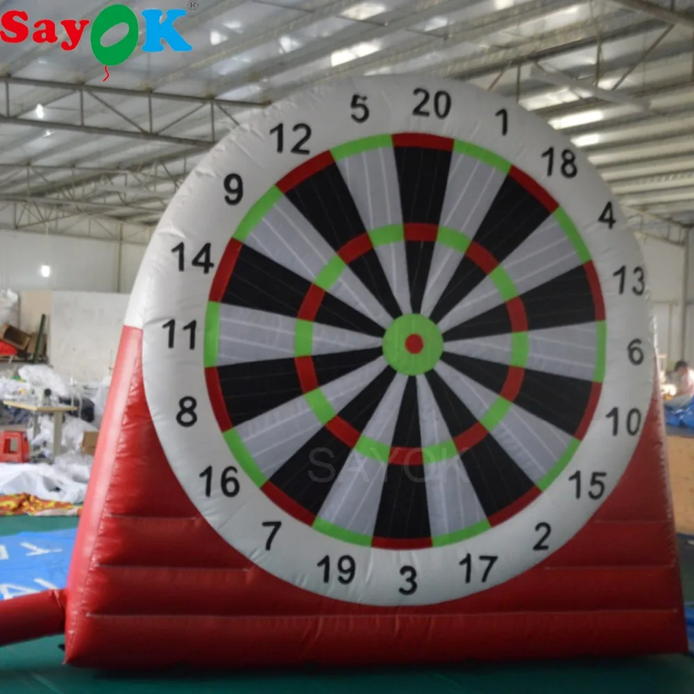 

Sayok 3m/4m Giant Inflatable Dart Board Game Inflatable Football Soccer Darts Board Single Sides for Outdoor Fun Playing