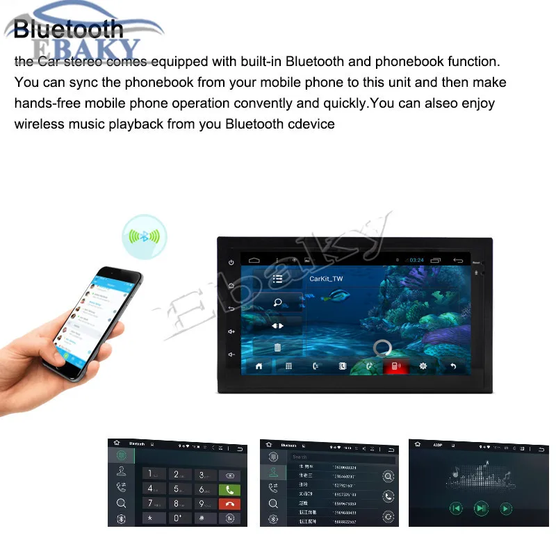 Top NaviTopia 1024*600 7inch 8 core RAM 2G ROM 32G Android 8.1 Car Radio player for 2Din Universal With Wifi/Maps 22