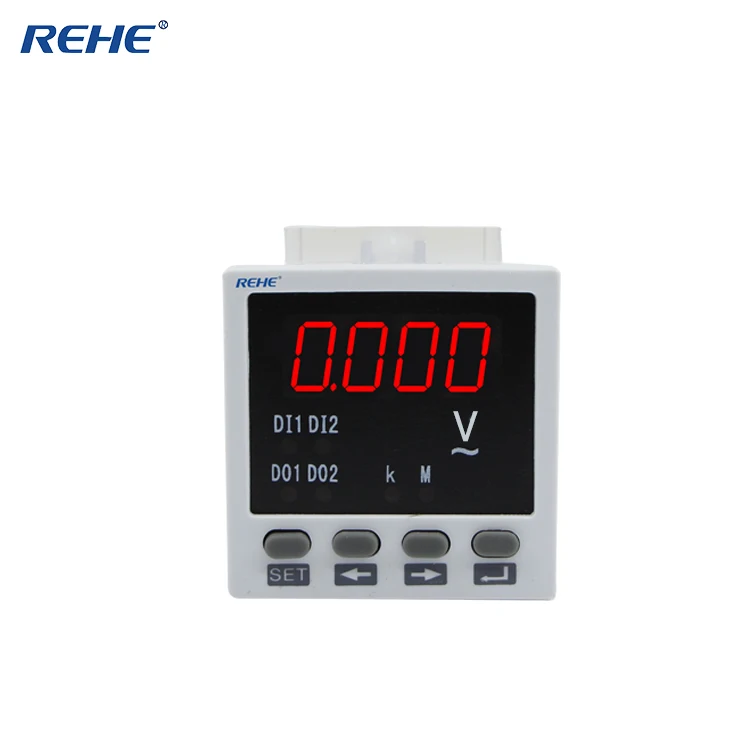 

REHE DC RH-DV81 48*48MM MEASURING INSTRUMENT INTELLIGENT SINGLE-PHASE AC VOLTAGE METER LED