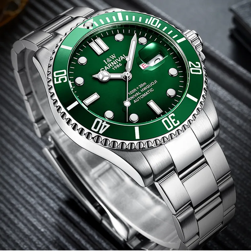 كرنفال التلقائي الغواصات ووتش الرجال رياضة الغوص رجل ساعات آلية أعلى العلامة التجارية الفاخرة العسكرية ساعة اليد الذكور ساعة كرنفال التلقائي الغواصات ووتش الرجال رياضة الغوص رجل ساعات آلية أعلى العلامة التجارية الفاخرة العسكرية ساعة اليد الذكور ساعة