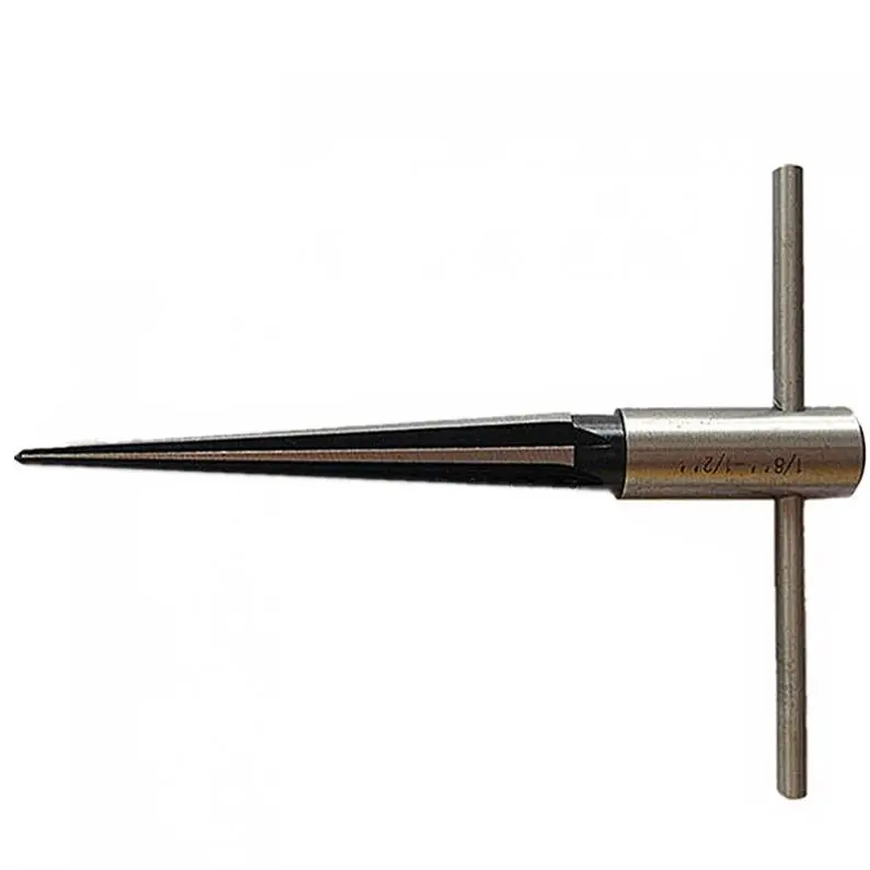

1pc Steel Construction Repairman's 5 inch Tapered Reamer 1/8in to 1/2in 7 Degree Included Angle