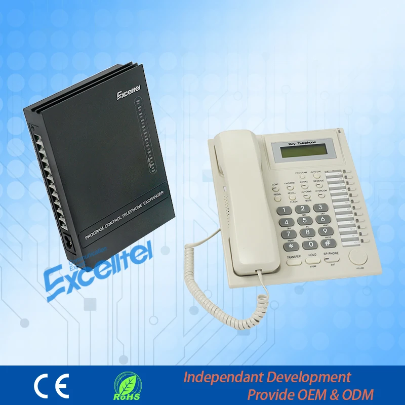 Soho Гибридный ключевой телефон PABX система MK308 с программным обеспечением для управления ПК