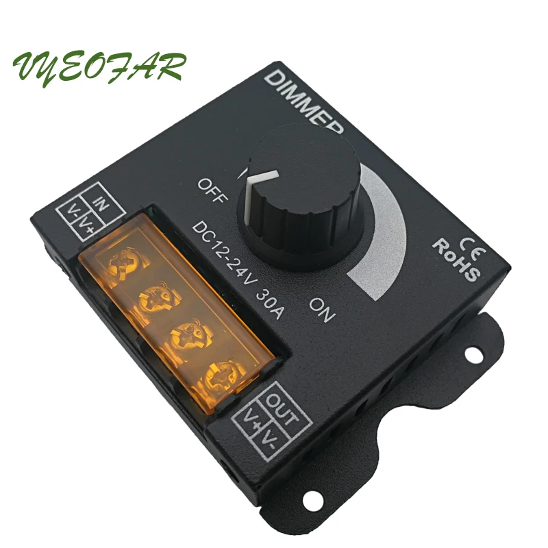 Диммер для светодиодной ленты 12 В 24 30 А выход 5050 3528|led dimmer 12v|led dimmerdimmer for led lamps |
