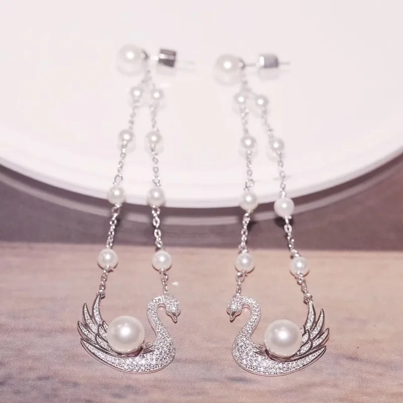 

Designer Fashion 925 Sterling Silver Jewelry 3A Cubic Zirconia Party Earring