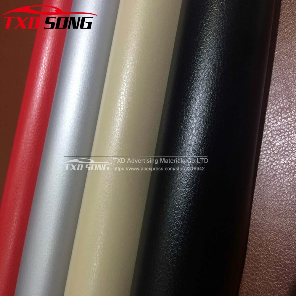 leather pattern PVC adhesive vinyl wrap film sticker for auto car body