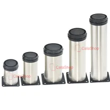 4 шт./партия 80 мм 100 мм 120 мм 150 мм 200 мм мебельный шкаф металлические ножки регулируемые кухонные столешницы из нержавеющей стали