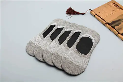 Носки мужские Нескользящие силиконовые летние до щиколотки 5 пар|men sock slippers|short boat