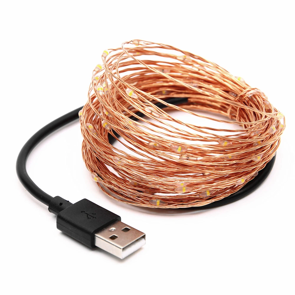 

New Waterproof Copper Wire String Fairy Light christmas lights LED outdoor led decoracion For Holiday Wedding Xmas Garland Party