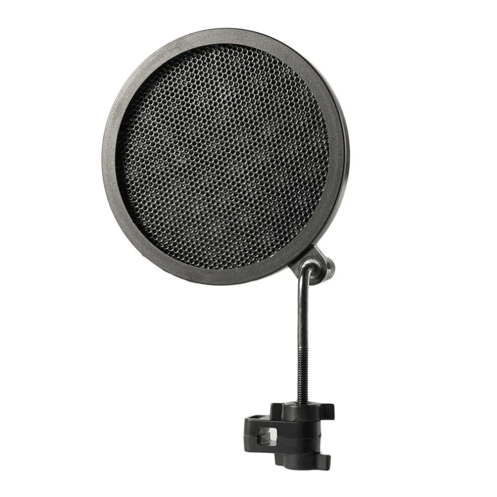 

Double Layer Studio Microphone Microfone Mic Wind Screen Filter/ Swivel Mount / Mask Shied For Speaking Recording