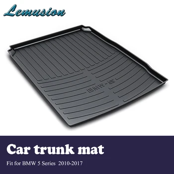 

1Set Car Cargo rear trunk mat For BMW 5 Series F10 F11 F07 2010-2017 Boot Liner Tray Anti Slip and Waterproof Mat Accessories