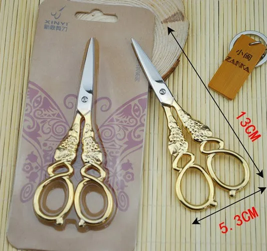 Европейская scissor ремесленных классический ремесло шитья ZAKKA Золото Вышивка крестиком портной DIY инструмент Винтаж под старину
