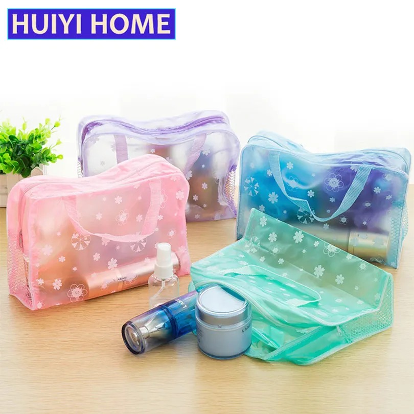 Outdoor Cosmetic Bag Travel Wash Gargle Bag Clear Visual Plastic Bag