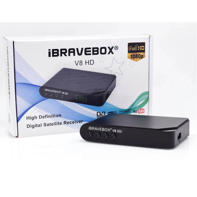 IBRAVEBOX V8 HD спутниковый ТВ приемник DVB S2 1080P поддержка 7 Клинок Италия Испания