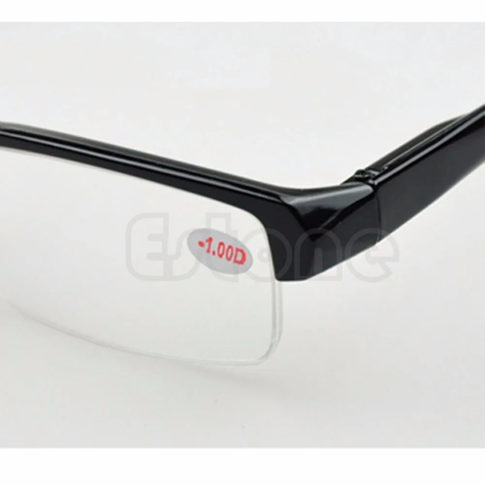 

2018 Hot Black Frames Semi-rimless Eyeglass Myopia Glasses -1 -1.5 -2 -2.5 -3 -3.5 -4