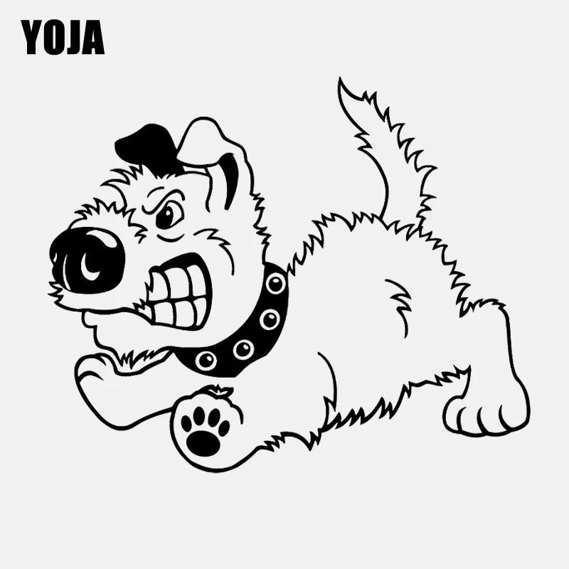 

YOJA 70CM*57.5CM Interesting Personality Dog Animal Home Decor Wall Stickers Decal Black W3-151