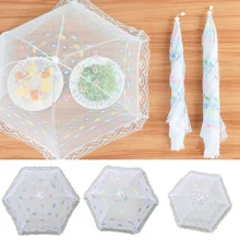 Зонт в сеточку Крышка для еды s складной стол блюдо для еды крышки на блюда анти мухи комары сетки кухонные аксессуары инструменты