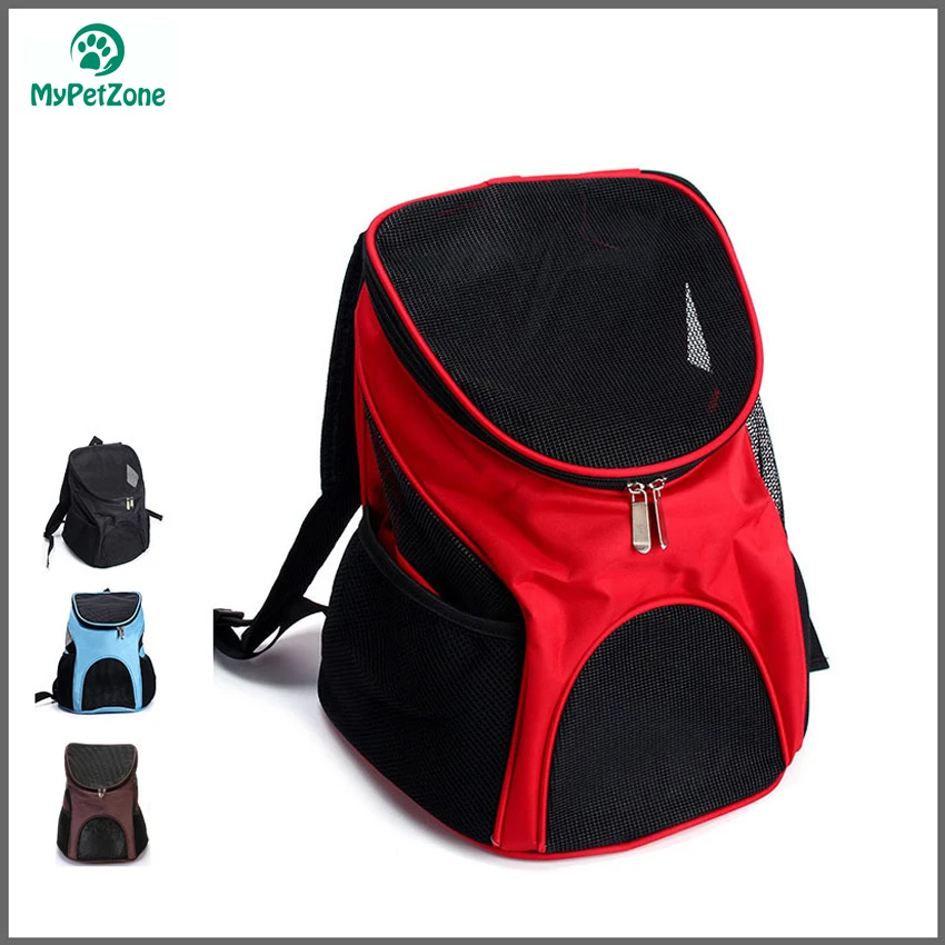 Free ShippingPet Dog Carriers Pet Cat Outdoor Travel Carrier Packbag Zipper Mesh Backpack