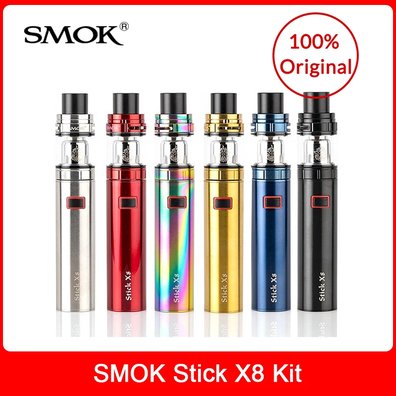 Original SMOK Stick X8 Kit with TFV8 X-Baby Beast Vaporizer Tank 4ml Stick X8 Mod built in 3000mah Electronic cigarette