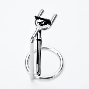 

1PC Men Art Stainless Steel Shaving Holder Stand for Shaving Metal Clean Shaver Brush Safety Razor Art Shaving Brush Stand Rack