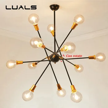 

LUALS Postmodern Hanging Lamp Personality Magic Beans Pendant Lights Creative Adjustable Tree Branches Led Light Indoor Lighting