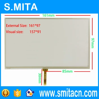 

7 inch 4 wire resistive touch screen handheld x10 x20 navigation device E road navigation digitizer 161mm * 97mm