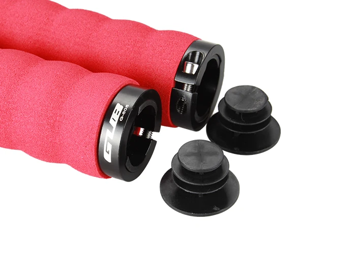 5 BESTGIA 105g Bicycle Lockable Handle Grip MTB 2 Colors Sponge Rubber Non-slip Anti-skid Aluminum Lock Ring Bike Handlebar Grips