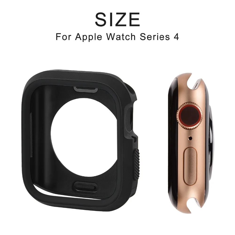 3 цвета мягкий силиконовый чехол для Apple Watch Series 4/3/2/1 Fullmosa ударопрочность Защитный