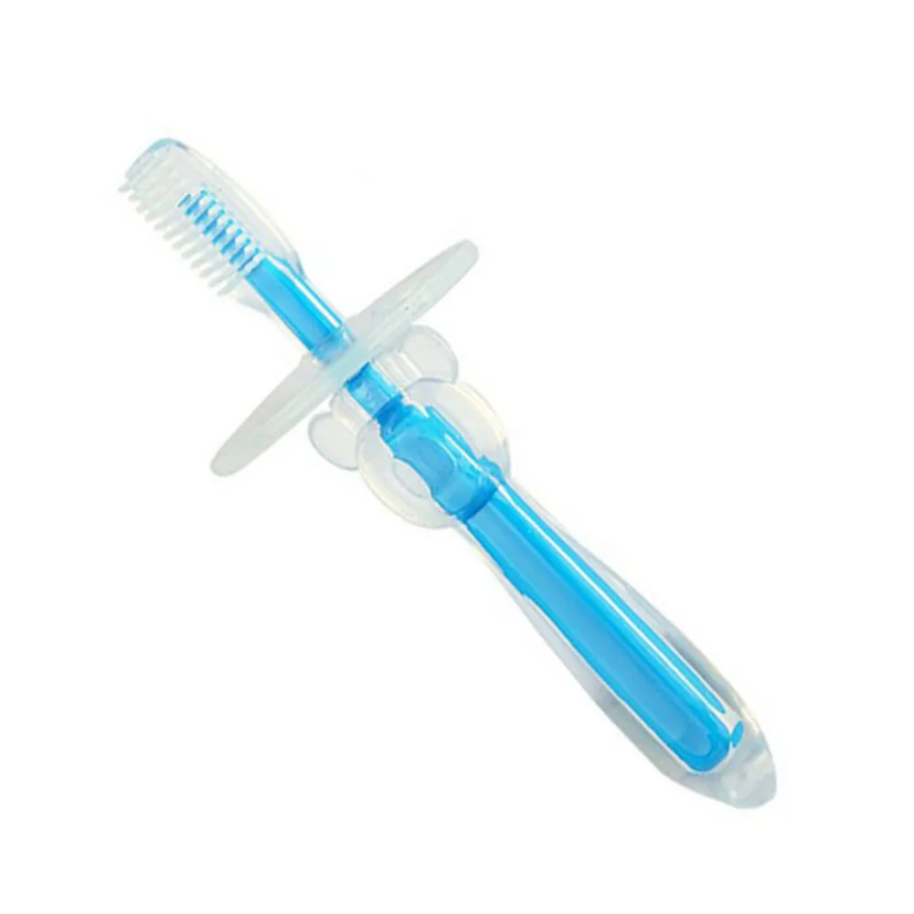 Новое поступление художественный дизайн популярный Прорезыватель для десен милый 1 X детская учебная зубная щетка мягкая силиконовая кисть зубные десны защита уход