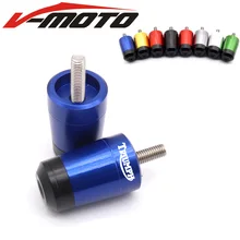 Мотоцикл 7/8 ''22 мм Руль рукоятки «Грипсы» бар Кепки концевые Заглушки для Triumph Daytona 675/R 955/i 1200 T100 T120 T595 1050 Tiger800