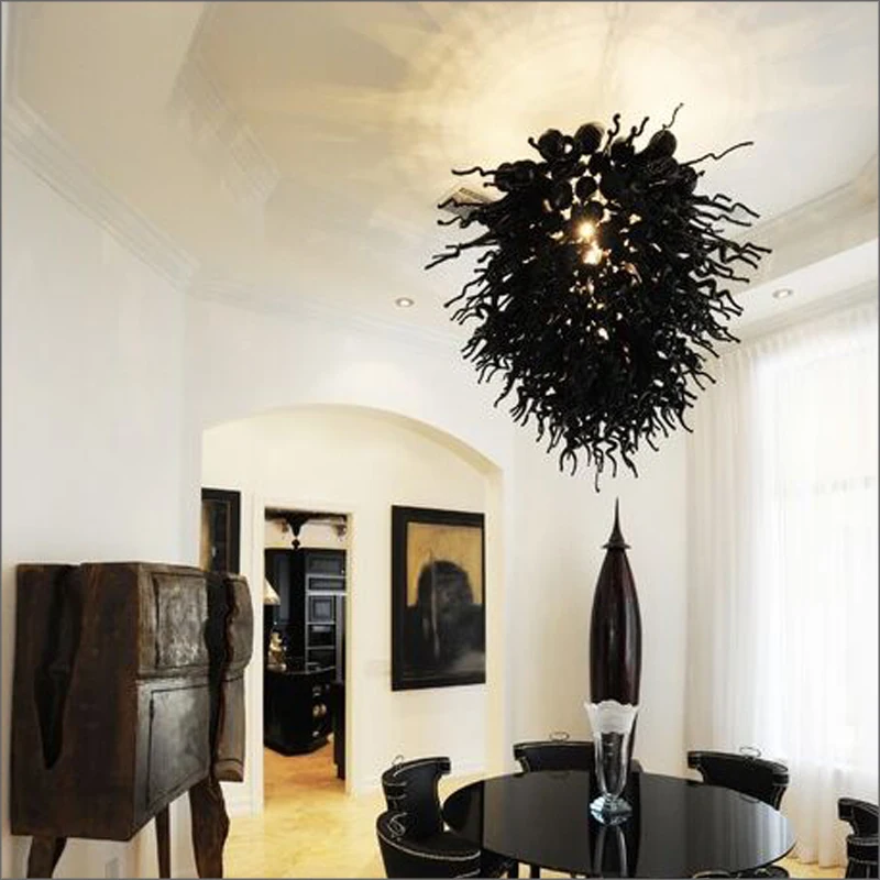 

Яркие красочные современные подвесные светильники ручной работы из дутого стекла художественная люстра освещение для ресторана отеля