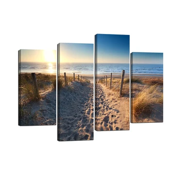 

Seaside Sunset Canvas Wall Art Painting Poster Picture Print Home Decorationfor livingroom Wall Canvas for Bathroom