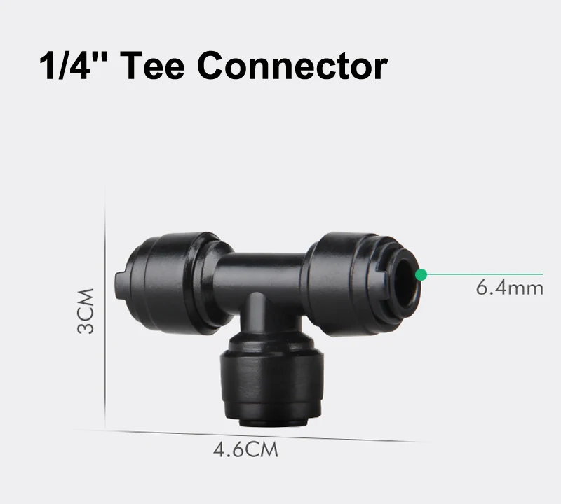NuoNuoWell 1/4 ''трубный Тройник быстрый соединитель Концевая крышка адаптер