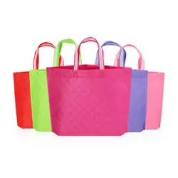 8 цветов Нетканая ткань сумки многоразового использования для покупок эко-женщина Костюмы сумки мешочек W7606