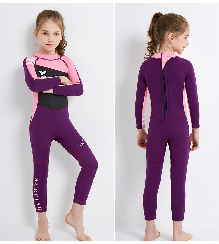 2,5 мм детский цельный костюм для дайвинга девушка анти Медуза Сноркелинг Дрифт серфинга солнцезащитный для плавания костюм