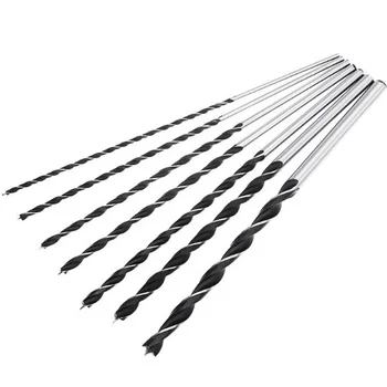 

4mm 5mm 6mm 7mm 8mm 10mm 12mm 7pcs/set 300mm Extra Long Point High-carbon Steel Wood Drill Bit Set