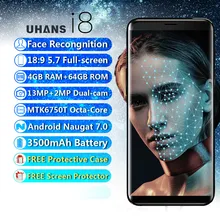 Face Recognition 5.7″ Smartphone UHANS I8