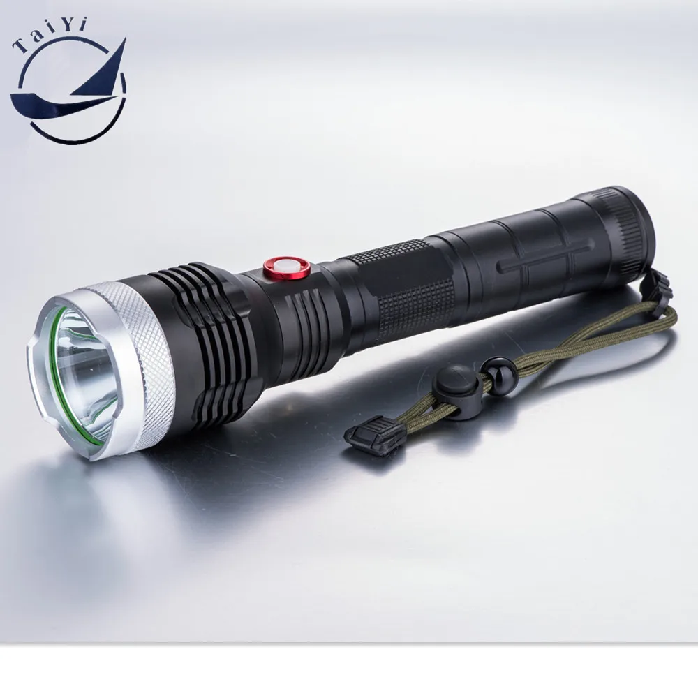 

[TAIYIdBig Sale! 1800 Lumen High Power Zoomable CREE XML T6 LED Flashlight Torch 5 Mode Flash Light +DC Charger