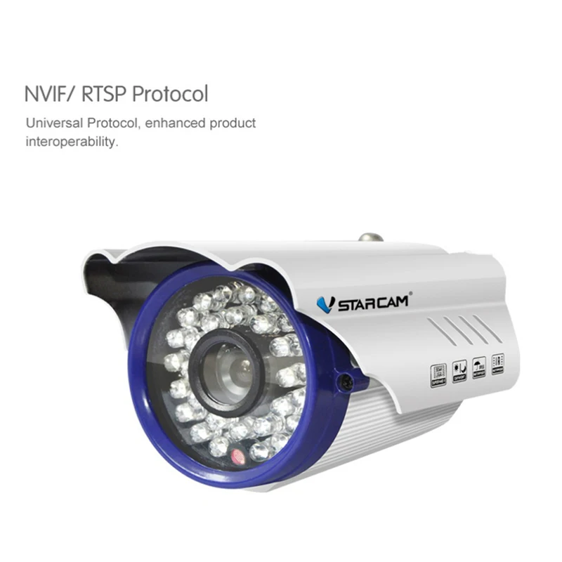

VStarcam C7815IP Direct Factory Wired HD IP Camera P2P IR-Cut Infrared Outdoor CCTV camera Memory Storgae waterproof onvif IP