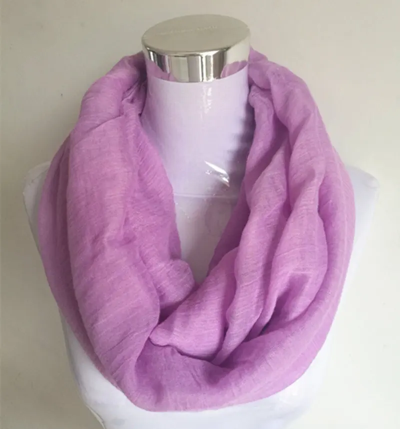 Новые модные однотонные шарфы burbry с круглыми петлями, женский шарф Infinity, роскошный бренд Kallove для женщин, шаль, женские шарфы - Цвет: Lavender