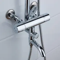 Vidric смесители для душа латунь хромированный термостатический Ванная комната Губка для уборки ванной смеситель дождь Насадки для душа