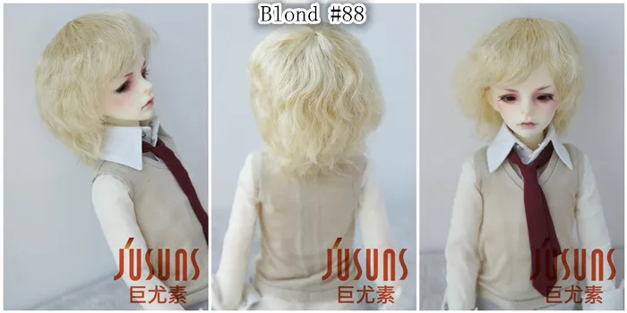 JD043 1/6 1/4 1/3 короткий курчавый BJD парики для YOSD MSD SD легкое кудрявое синтетическое волокно 6-7 дюймов 7-8 дюймов 8-9 дюймов аксессуары для кукол