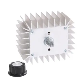 

AC 220V 5,000W SCR Electronic Voltage Regulator Speed Temperature Dimmer Controller Regulator Thermostat