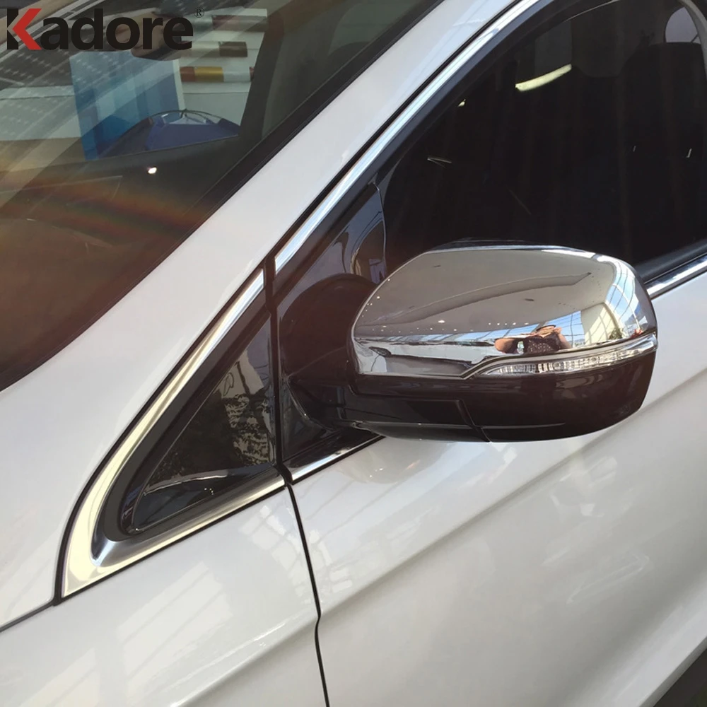 

For Ford Edge 2015 2016 2017 ABS Chromed Side Door Rearview Mirror Cover Trims Car Exterior Accessories Car Styling Sticker