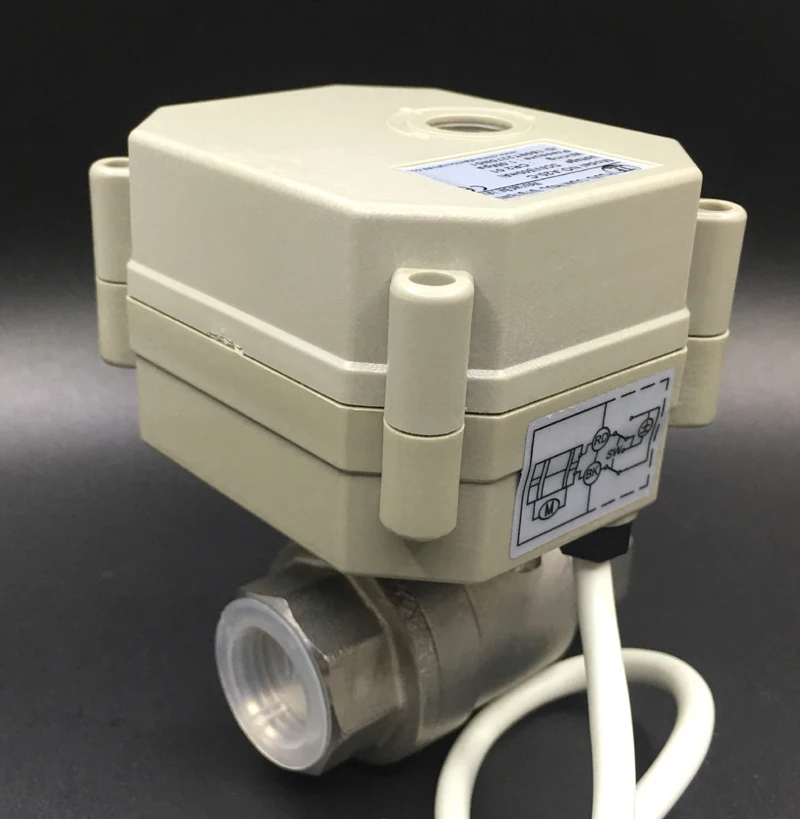BSP/NPT 1/2 &quotSS304 DN15 Power Fail Close/открытые механизированные шаровые краны AC/DC9 24V 2/5