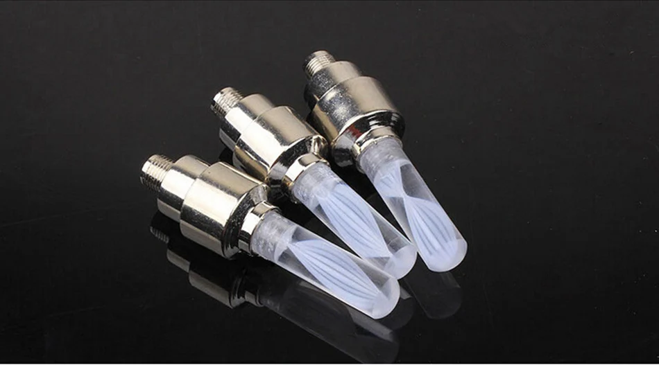 Discount 1pcs bike lights mountain road bike bicycle lights LEDS Tyre Tire Valve Caps Wheel spokes LED Light 7 color auto lamp lamps 0