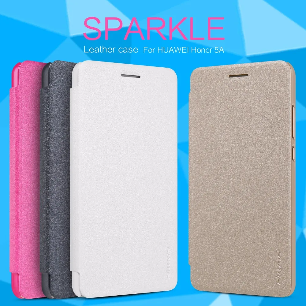 

Huawei Honor 5A flip case cover NILLKIN Sparkle super thin flip cover case for Huawei Honor 5A with retail package