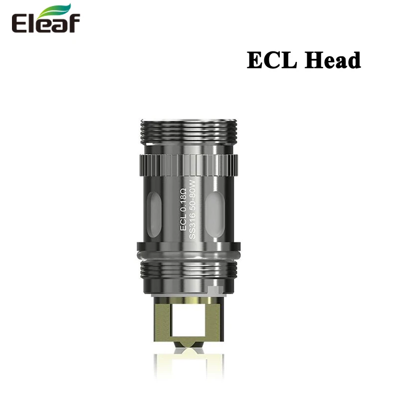 

5pcs/lot Eleaf ECL 0.3ohm 0.18ohm 50-80W Dual SS316 Coil Head for iJust S, Lemo 3, iJust 2 / mini, MELO III, MELO 2 Atomizer